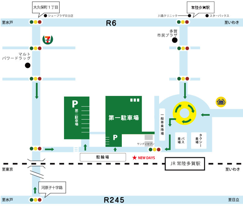 多賀ステーション駐車場マップ