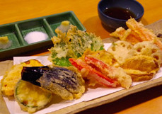 季節野菜の天ぷら写真